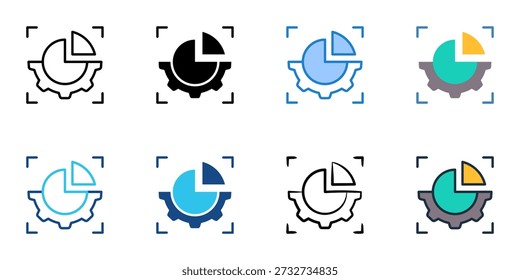 Los iconos de tablero personalizados establecen múltiples estilos de colección. Trazo editable 
