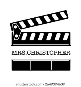 Personalized Film Clapperboard with Name