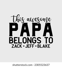 Personalized Grandpa Shirt with Grandkids Names