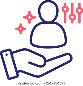 Personalized Icon Color Vector Illustration