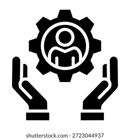 Personalized Icon Glyph Style Vector Illustration