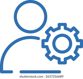 Personalized Icon – Vector Line Symbol for AI Optimization and Custom Services
