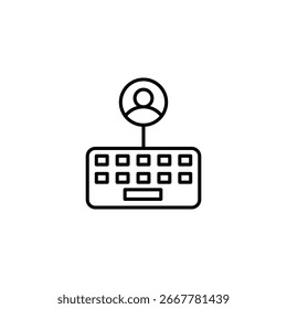 Conceito De Interface De Teclado Personalizada Para Design De Comunicação Digital