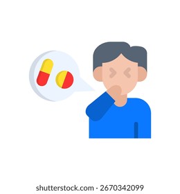 Personalized Medicine Icon Flat Vector Illustration