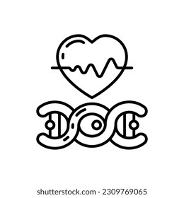 Icono de Medicina Personalizada en vector. Ilustración