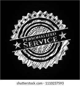  Personalized Service with chalkboard texture