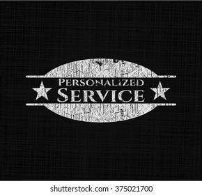 Individueller Service mit Chalkboard-Textur