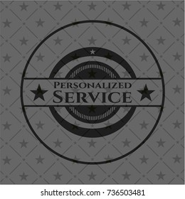 Personalized Service dark badge