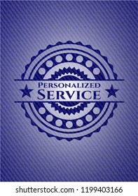 Personalized Service with jean texture