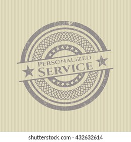 Personalized Service with rubber seal texture