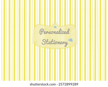 Personalized stationery design , note page