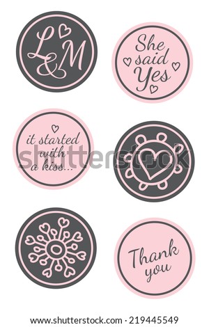 Personalized Sticker Labels perfect addition to wedding or party favors