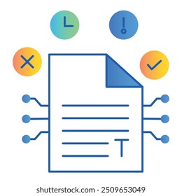 Personalized Suggestions Icon Design. Represents Recommendation Systems, Tailored Content, AI-Driven Insights, User Preferences. Vector icon with editable Strokes and Colors.