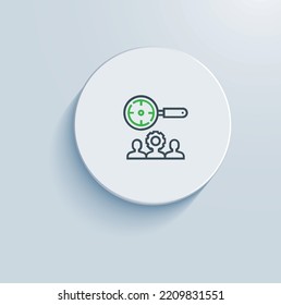 Personalized Targeting icon vector design
