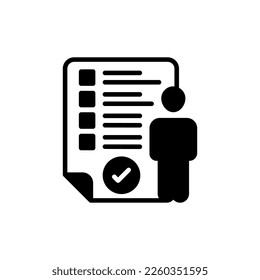 Personnel Assessment Symbol in Vektorgrafik. Logotyp