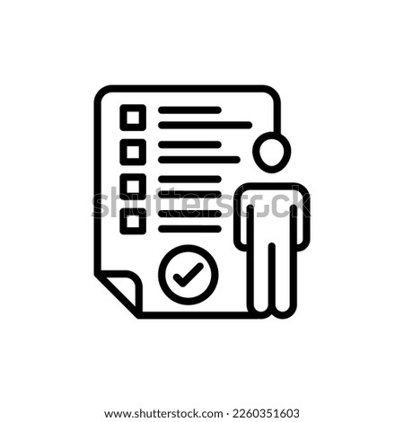 Personnel Assessment icon in vector. Logotype