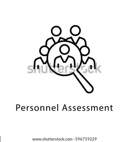 Personnel Assessment Vector Line Icon