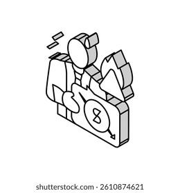 personnel crisis isometric icon vector. personnel crisis sign. isolated symbol illustration