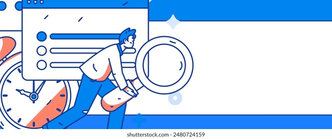 Personnel doing job interview flat vector concept operation hand drawn illustration
