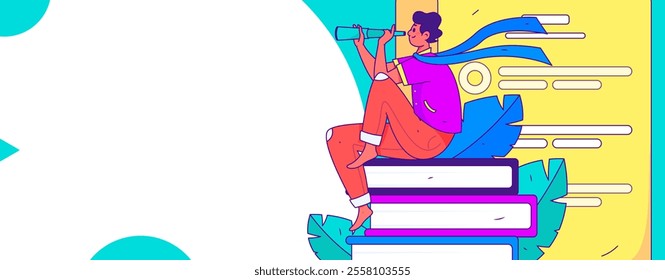 Personnel doing job interview flat vector concept operation hand drawn illustration
