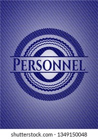 Personnel with jean texture