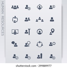 Personnel Management, Human Resources, Hrm Icons, Vector Illustration, Eps10, Easy To Edit