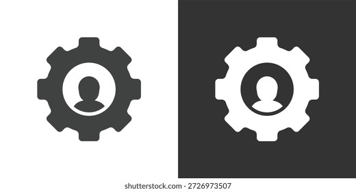 Symbol Personalverwaltung. Symbol für durchgezogene Glyphenserie