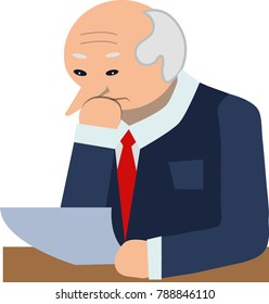 Personnel Manager reading a profile of a potential employee
