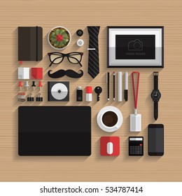 Personnel officer modern vector illustration concept 