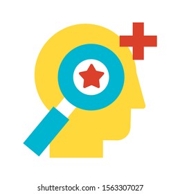 Personnel selection and recruitment flat vector icon. Headhunting, talent search color pictogram