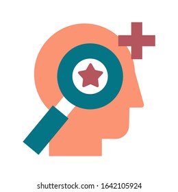 Personnel selection and recruitment flat vector icon. Headhunting, talent search color pictogram