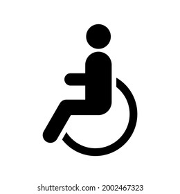 Persons with disabilities icon. Vector illustration.