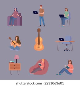 persons and icons stay home
