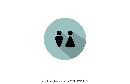 Persons standing icon design. Vector design illustration