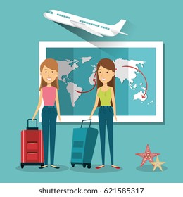 persons with suitcase travel
