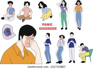 A person's symptoms of panic disorder