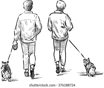 persons with their pets