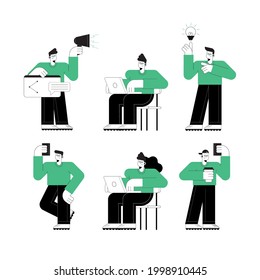 persons using technology six characters