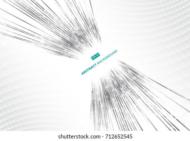 Perspective Abstract bright black and gray lights and lines background with sparkle and flare. Vector illustration