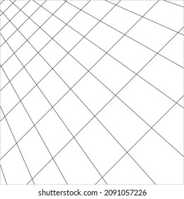 Perspective Abstract Lines. Perspective Grid. 3D Mesh Perspective. Vector Illustration