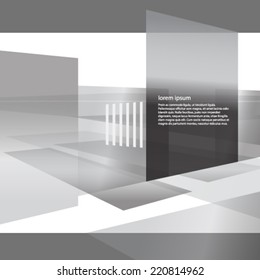 perspective black and white presentation background