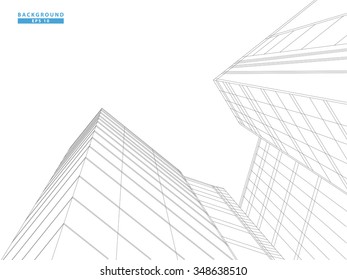 Perspective of building  business office vector design
