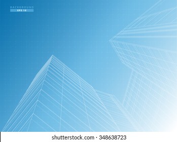 Perspectiva del diseño de vectores de oficina comercial
