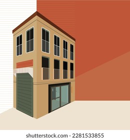 perspective building, home, apartment, city
