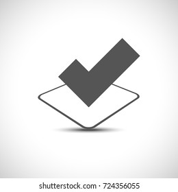 Perspective check box icon vector illustration
