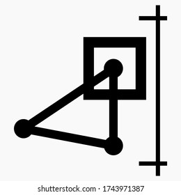 Perspektive. Entwicklung. Geschäftsstrategie. Marketing-Idee. Grafiksymbol Kommerzielles Vektorsymbol für Websites und mobiles minimalistisches flaches Design.
