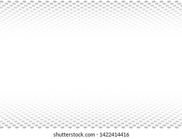 Perspective dot halftone abstract background. Vector illustration.