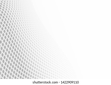 Perspective dot halftone abstract background. Vector illustration.