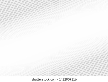 Perspective dot halftone abstract background. Vector illustration.