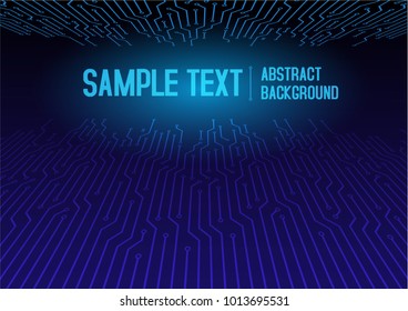 
 perspective electronics circuit abstract background vector illustration
